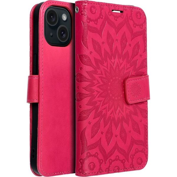 OEM Kabura MEZZO Book do IPHONE 15 mandala magenta 13089210 5903396215568