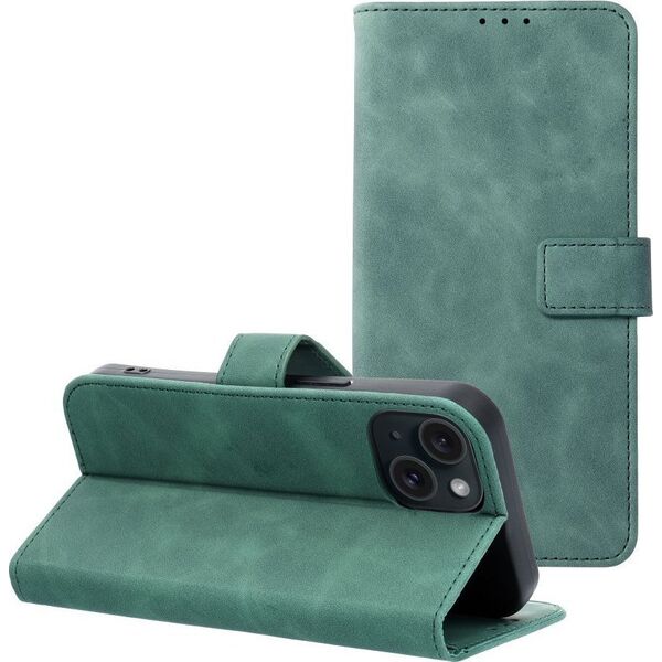 OEM Kabura TENDER Book do IPHONE 15 zielony 13089697 5903396217104