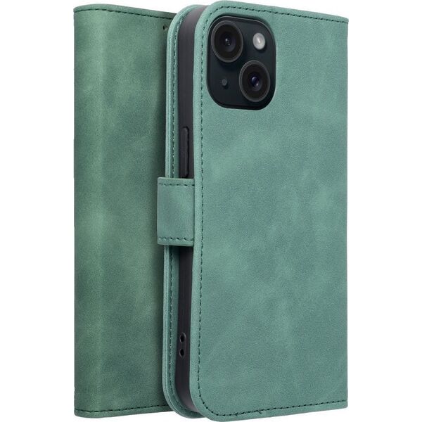 OEM Kabura TENDER Book do IPHONE 15 zielony 13089697 5903396217104