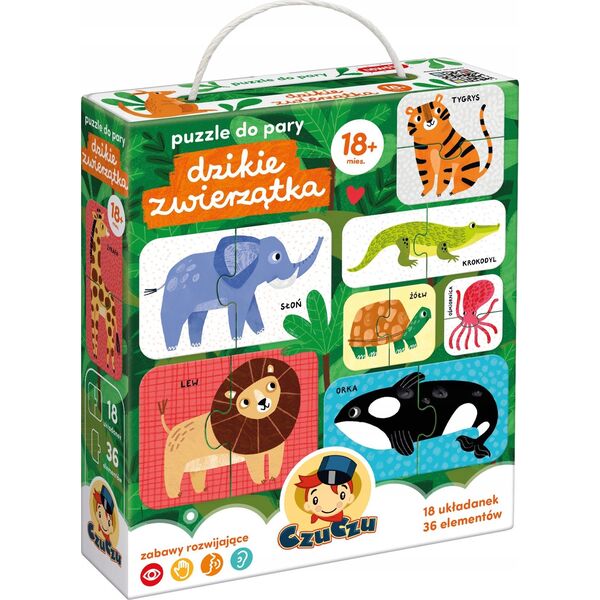 Czuczu Puzzle do pary - Dzikie zwierzęta 13095213 5902983492566