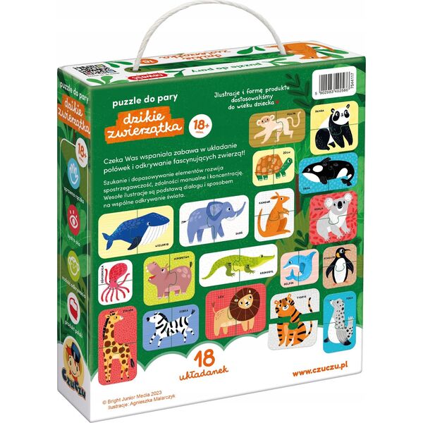 Czuczu Puzzle do pary - Dzikie zwierzęta 13095213 5902983492566