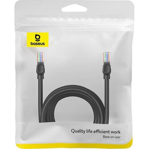Baseus Kabel sieciowy Baseus Ethernet CAT5, 8m (czarny) 13097249 6932172637002