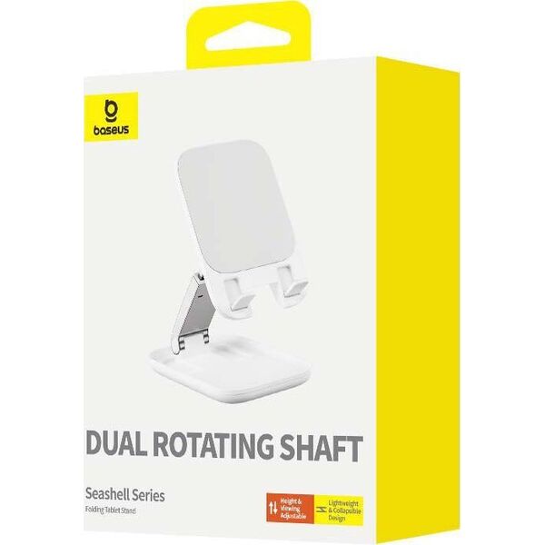 Stojak Baseus Składany stojak na tablet Baseus Seashell (biały) 13097251 6932172634629