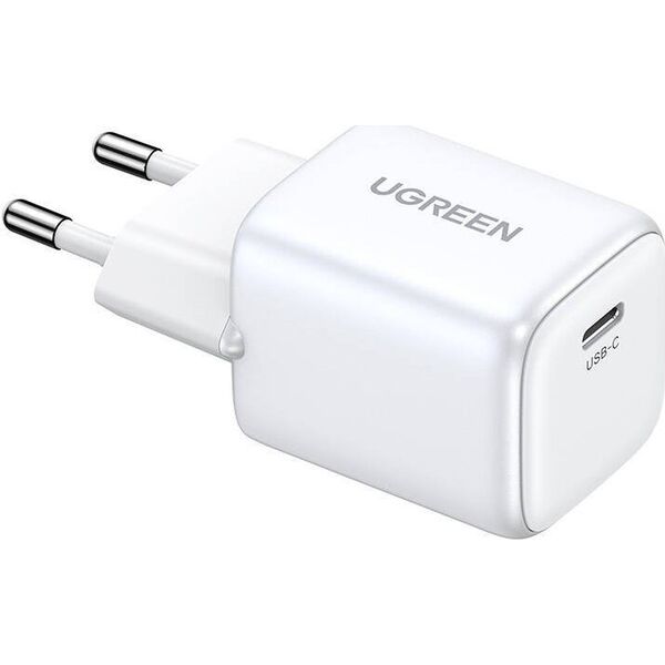 Ładowarka Ugreen Ładowarka sieciowa UGREEN 15324 Nexode mini, USB-C, PD3.0, QC4.0, GaN, 20W (biały) 13109992 6941876213245