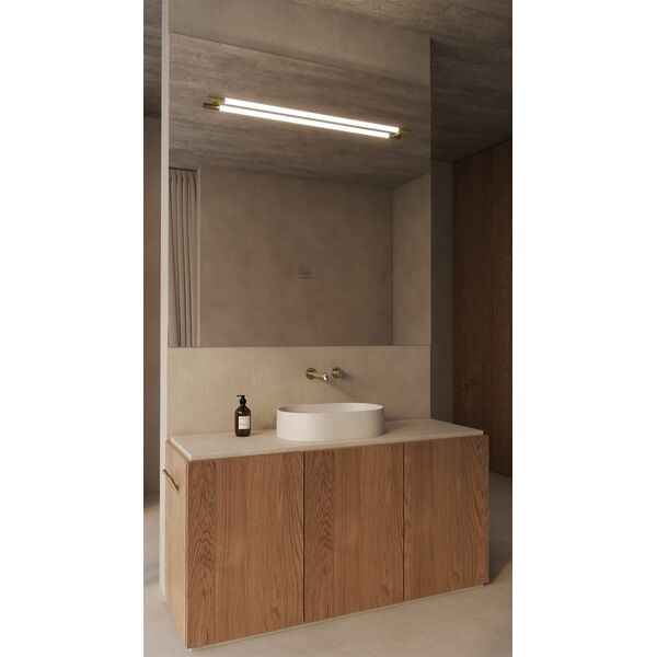 Bateria umywalkowa Deante Silia podtynkowa złoty szczotkowany (BQS R54L) 13115508 5907650826934