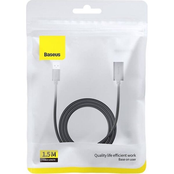 Kabel USB Baseus USB-A - USB-A 1.5 m Czarny (B00631101111-00) 13117348 6932172629878