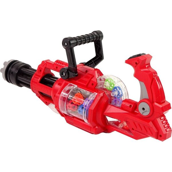 LeanToys Pistolet Elektyczny Obrotowe Działo Światło Dźwięk Czerwony 13127540 5905515359733