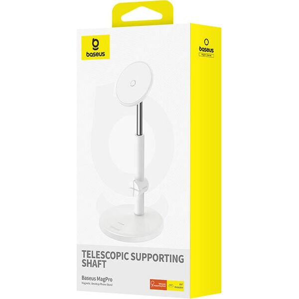 Baseus Magnetyczny uchwyt na telefon Baseus MagPro (biały) 13127878 6932172646394