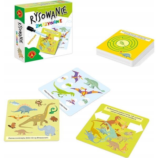 Alexander Zestaw Rysowanie Zmazywanie Dinozaury 13128880 5906018026870