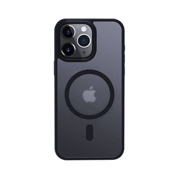 Crong Etui Hybrid Frost MAG Cover iPhone 15 Pro MagSafe Granatowe 13132653 5904310703291