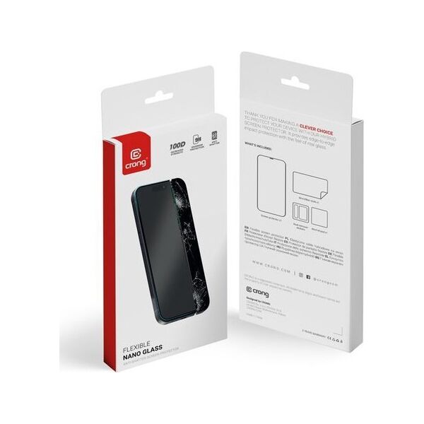 Crong Niepękajšce szkło hybrydowe Nano Glass iPhone 15 Pro 13132666 5904310703352