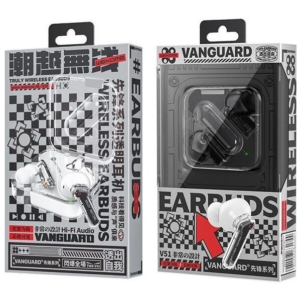 Słuchawki Wekome V51 Vanguard Czarne (WK-V51_BLACK) 13132688 6941027633236
