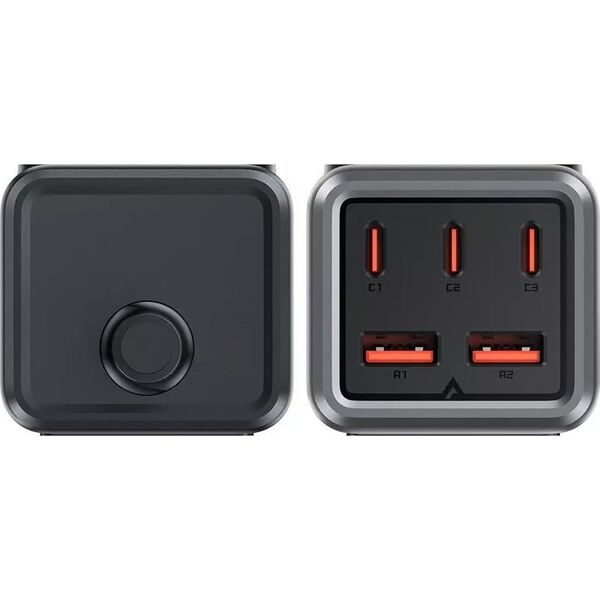 Ładowarka Acefast Ładowarka sieciowa / listwa zasilająca Acefast Z2, GaN, 3xUSB-C, 2xUSB-A, 75W (czarna) 13132758 6974316282501