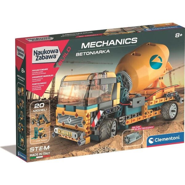 Clementoni Zestaw konstrukcyjny Laboratorium Mechaniki - Betoniarka 13133634 8005125508075