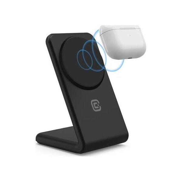 Ładowarka Crong Ładowarka bezprzewodowa 2w1 z MagSafe do iPhone i AirPods 13146669 5904310703543