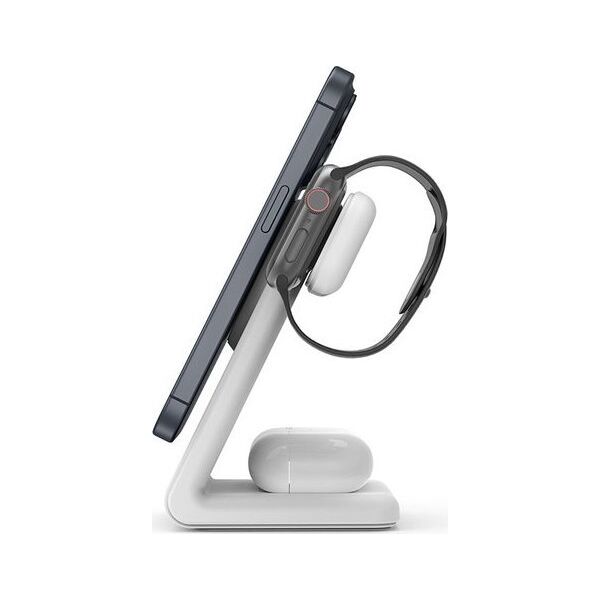 Ładowarka Crong Ładowarka bezprzewodowa 3w1 z MagSafe do iPhone, Apple Watch i AirPods 13146671 5904310703512