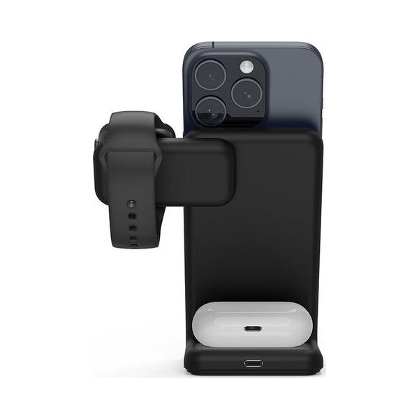 Ładowarka Crong Ładowarka bezprzewodowa 3w1 z MagSafe do iPhone, Apple Watch i AirPods 13146672 5904310703529