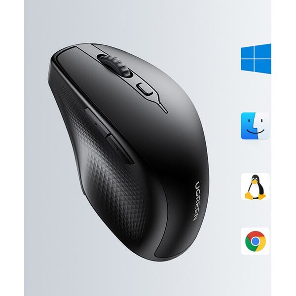 Mysz Ugreen Ergonomiczna mysz bezprzewodowa UGREEN 903952 (czarny) 13155598 6957303893959