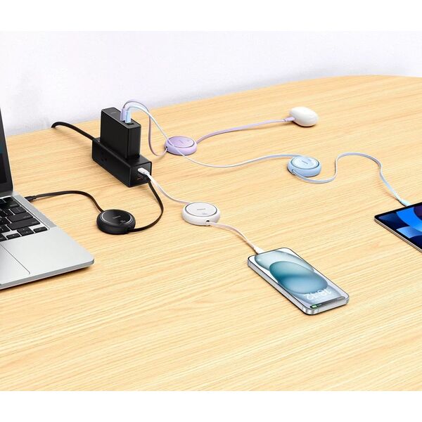 HUB USB Baseus Kabel USB-C do USB-C Baseus Free2Draw, PD, 100W, 1m (czarny) 13168149 6932172647537