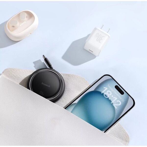 HUB USB Baseus Kabel USB-C do USB-C Baseus Free2Draw, PD, 100W, 1m (czarny) 13168149 6932172647537
