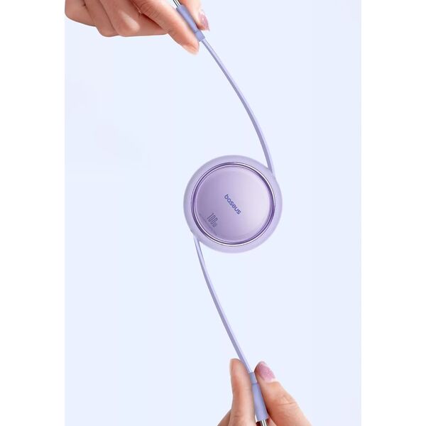 HUB USB Baseus Kabel USB-C do USB-C Baseus Free2Draw, PD, 100W, 1m (fioletowy) 13168150 6932172647544