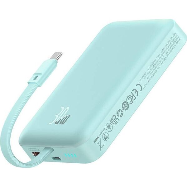 Powerbank Baseus Powerbank magnetyczny Baseus Magnetic Mini 10000mAh 30W MagSafe (niebieski) 13168158 6932172642792