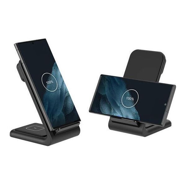 Ładowarka Crong Ładowarka bezprzewodowa 3w1 do iPhone, Samsung & Android, Galaxy Watch i słuchawek TWS 13169330 5904310703550
