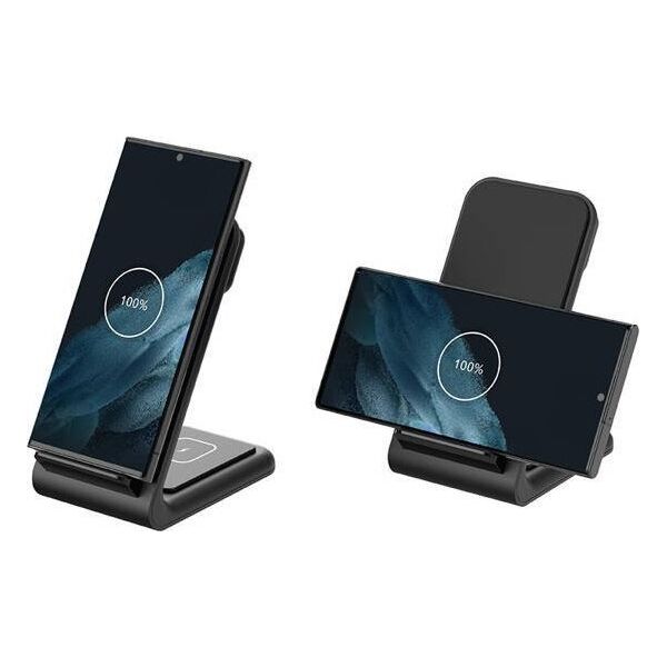 Ładowarka Crong Ładowarka bezprzewodowa 3w1 do iPhone, Samsung & Android, Galaxy Watch i słuchawek TWS 13169330 5904310703550