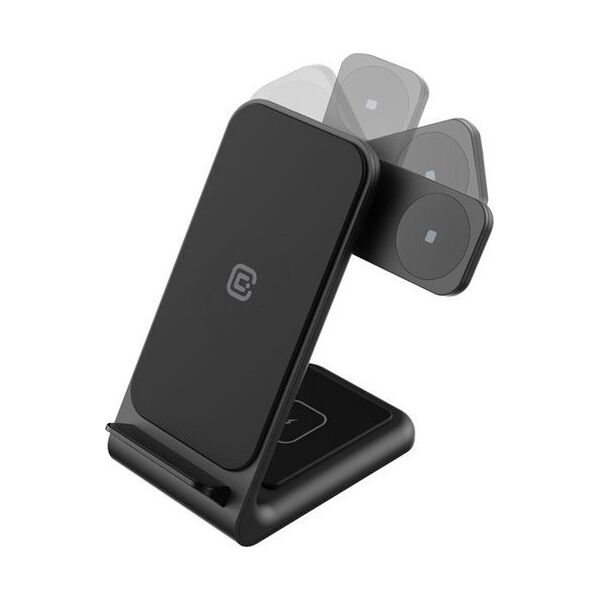 Ładowarka Crong Ładowarka bezprzewodowa 3w1 do iPhone, Samsung & Android, Galaxy Watch i słuchawek TWS 13169330 5904310703550