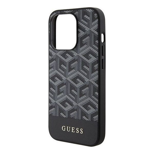 Guess Guess GUHMP15LHGCFSEK iPhone 15 Pro 6.1" czarny/black hardcase GCube Stripes MagSafe 13171374 3666339194727