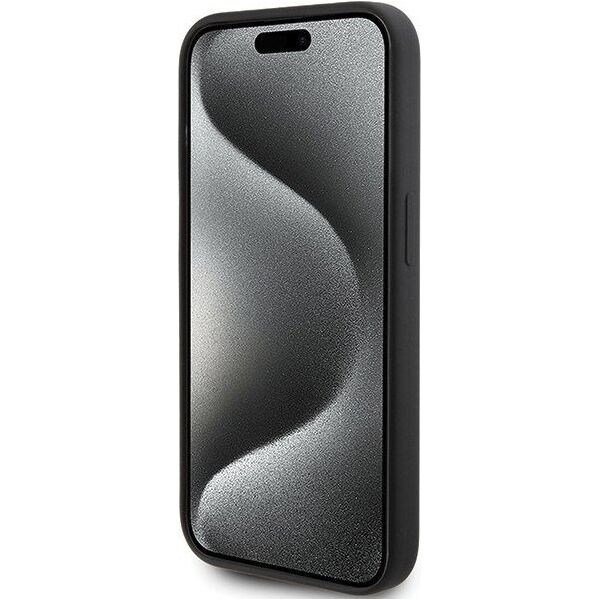 Karl Lagerfeld Karl Lagerfeld KLHCP15LSKSBMCK iPhone 15 Pro 6.1" czarny/black hardcase Silicone Karl Script 13177472 3666339168179