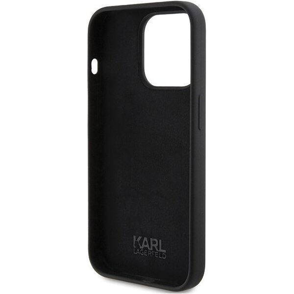 Karl Lagerfeld Karl Lagerfeld KLHCP15LSKSBMCK iPhone 15 Pro 6.1" czarny/black hardcase Silicone Karl Script 13177472 3666339168179