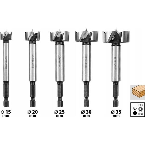 Wiertło Einhell ZESTAW BITÓW FORSTNERA 5 SZT M-CASE EINHELL 49706003 13177865 4009317060031