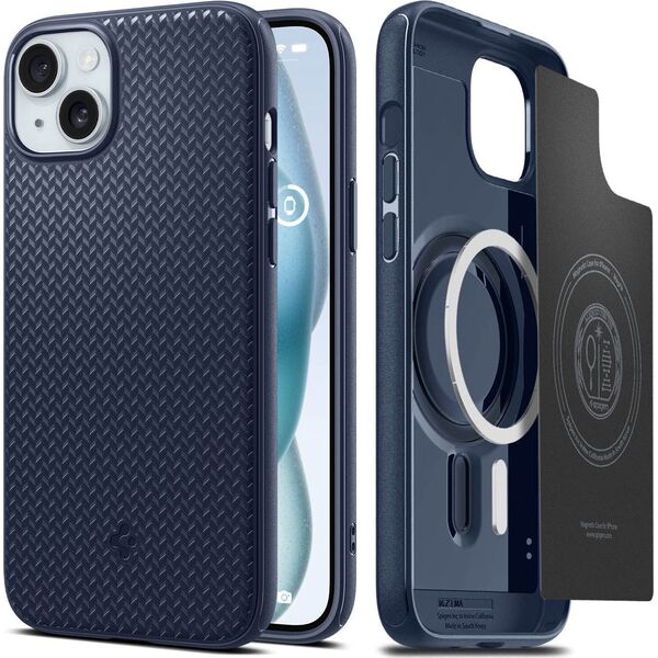 Spigen Spigen Mag Armor MagSafe, navy blue - iPhone 15 Plus 13184022 8809896750110