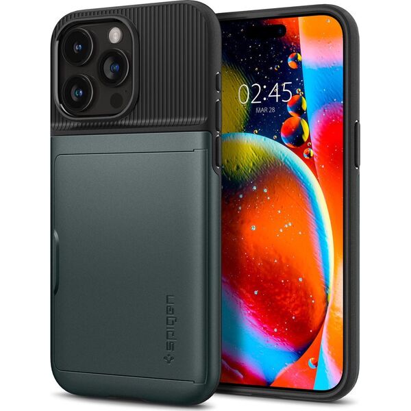 Spigen Spigen Slim Armor CS, abyss green - iPhone 15 Pro 13184043 8809896750622