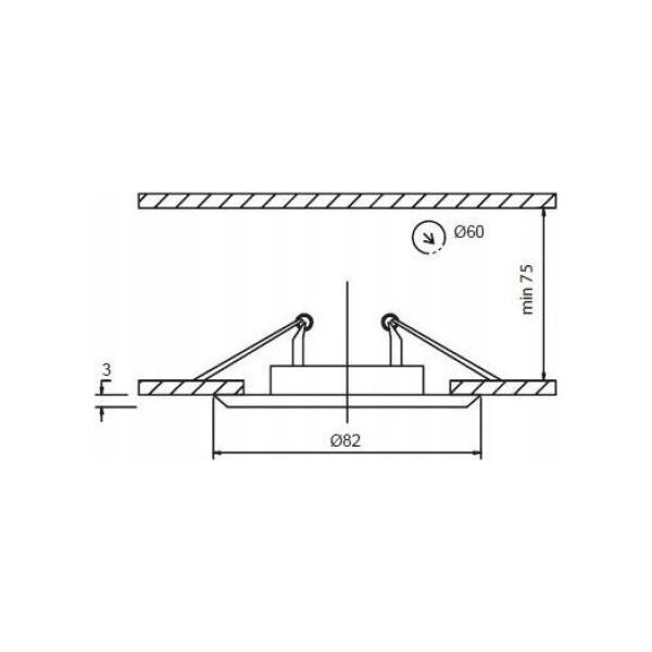 GREENLUX FaroForm Axel FF002162.0 oczko halogenowe oprawa stropowa 1x35W G5,3 MR16 chrom 13191260 5903021605504