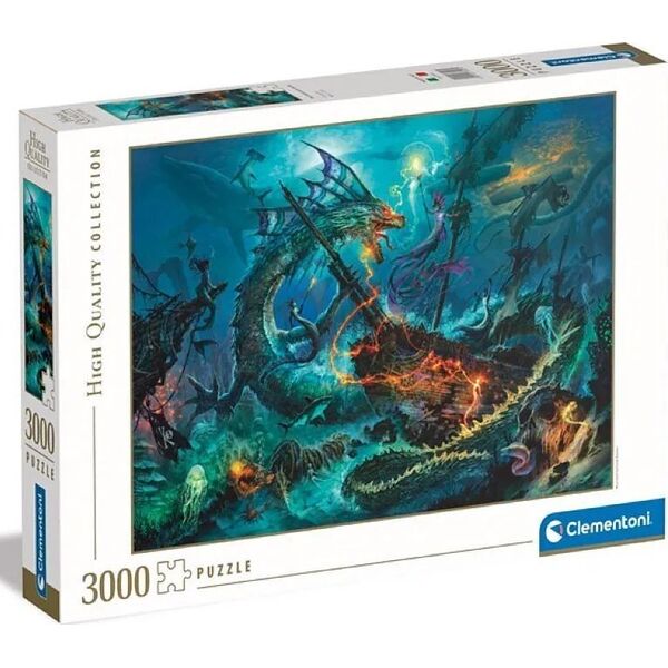 Clementoni Puzzle 3000 elementów High Quality The Underwater Battle 13213420 8005125330232