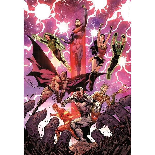 Clementoni Puzzle 1000 elementów Compact DC Comics Liga Sprawiedliwych (Justice League) 13213435 8005125398539