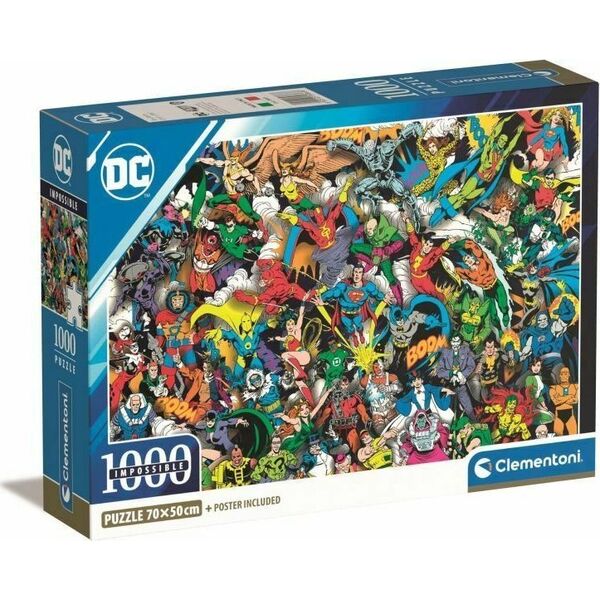 Clementoni Puzzle 1000 elementów Compact DC Comics Liga Sprawiedliwych (Justice League) 13213439 8005125398638