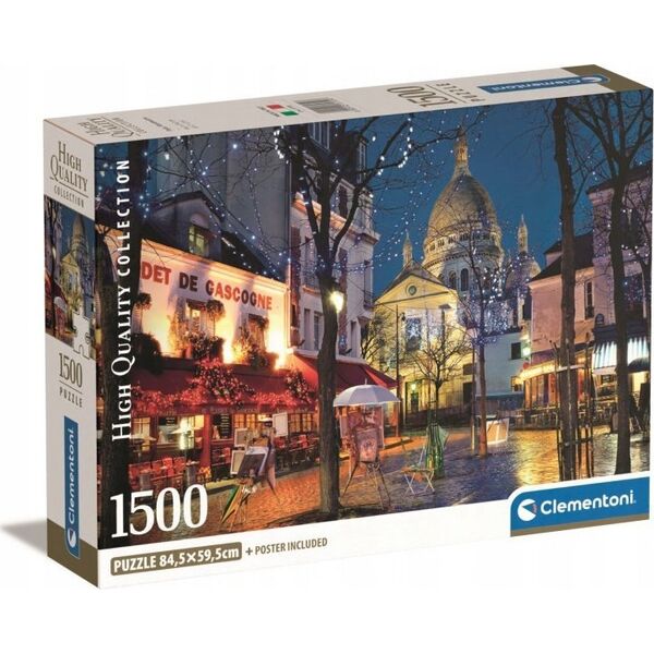 Clementoni Puzzle 1500 elementów Compact Paris Montmarte 13213446 8005125317097