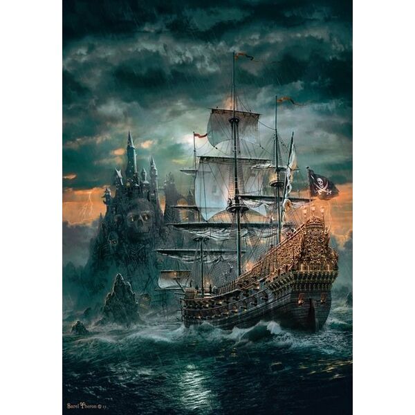 Clementoni Puzzle 1500 elementów Compact The Pirates Ship 13213454 8005125317196