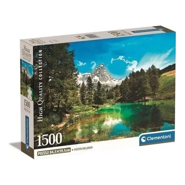 Clementoni Puzzle 1500 elementów Compact Blue Lake 13213455 8005125317202