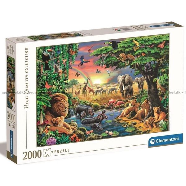 Clementoni Puzzle 2000 elementów High Quality The African Gathering 13213457 8005125320813