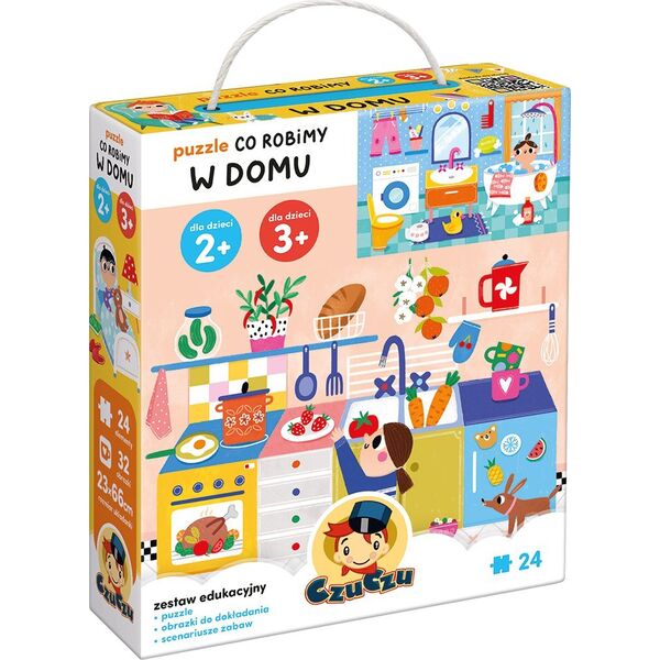 Czuczu Puzzle Co robimy w domu 24 elementy 13213504 5902983492481