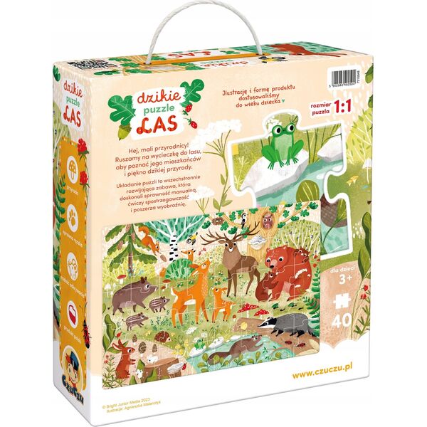 Czuczu Puzzle Dzikie puzzle - Las 40 elementów 13213518 5902983492504