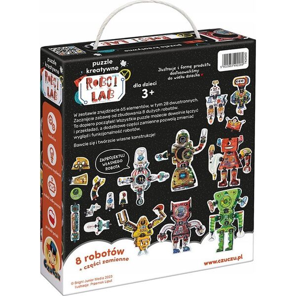 Czuczu Puzzle kreatywne 63 elementy - Robot Lab 13213519 5902983492269