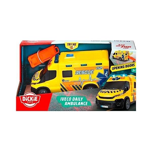 Dickie Pojazdy SOS Iveco Ambulans, 18 cm 13215153 4006333082900