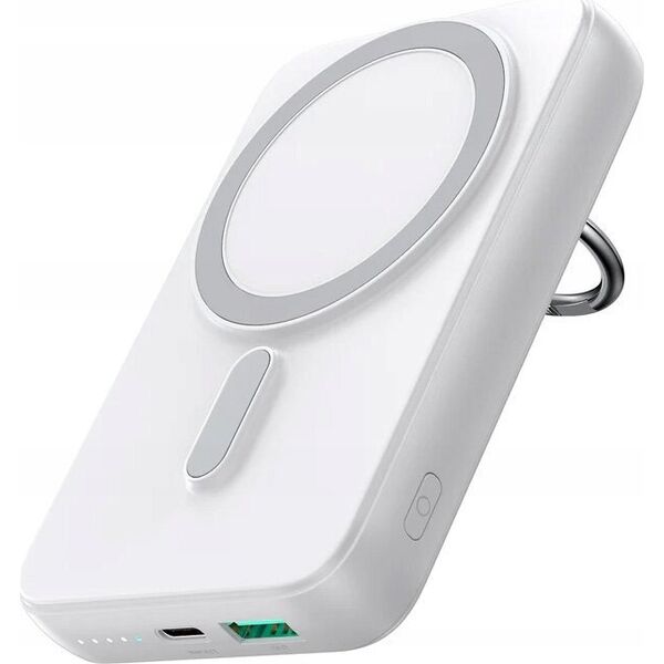Powerbank Joyroom Joyroom JR-W050 10000mAh 20W MagSafe z ringiem i podstawką biały 13217633 6956116745059
