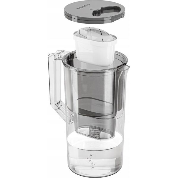 Dzbanek filtrujący Wessper Dzbanek Wessper AquaMax Basic 2.5L szary 13219476 5902668841238