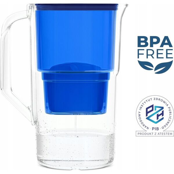 Dzbanek filtrujący Wessper Dzbanek Wessper AquaMax Basic 2.5L niebieski 13219479 5902668841252